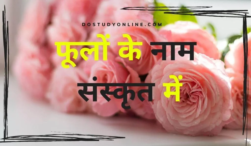 Flowers Names In Sanskrit