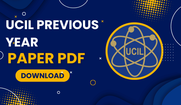 UCIL Previous Year Question Paper PDF Download